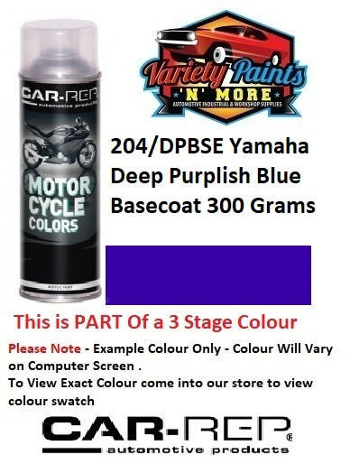 204/DPBSE Yamaha Deep Purplish Blue Spray Paint 300g (Solid Colour) 1IS 5A