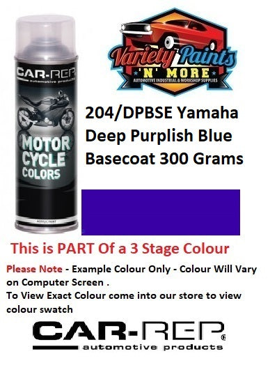 204/DPBSE Yamaha Deep Purplish Blue Spray Paint 300g (Solid Colour)