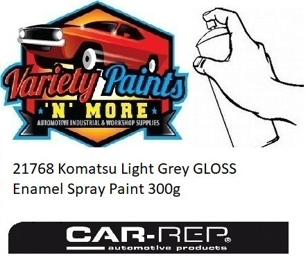 21768 Komatsu Light Grey GLOSS Enamel Spray Paint 300g