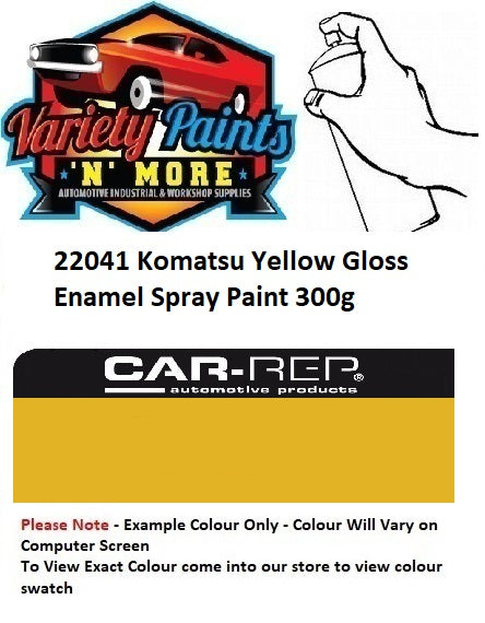 22041 Komatsu Yellow Gloss Enamel Spray Paint 300g