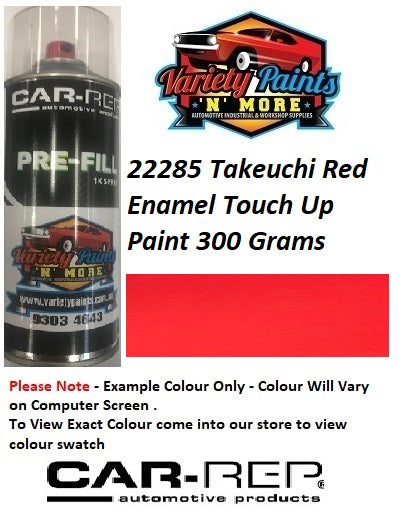22285 Takeuchi Red Gloss Enamel Touch Up Paint 300 Grams