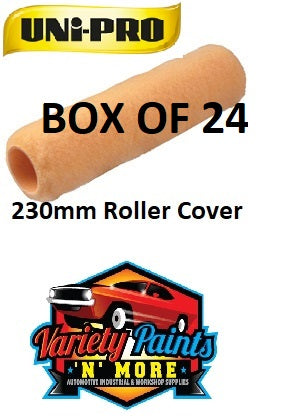Unipro 230mm Roller Cover Bulk Box of 24 10mm Nap