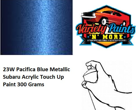 23W Pacifica Blue Metallic Subaru Acrylic Touch Up Paint 300 Grams