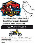 243 Champion Yellow No 2.2 Suzuki Motorcycle Basecoat Aerosol Paint 300 Grams