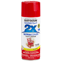 RustOleum 2X Gloss Apple Red Ultracover Spray Paint 340 Grams