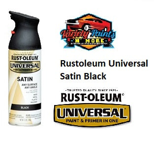 RustOLeum Universal Satin BLACK 340 Gram