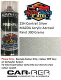 25H Contrail Silver MAZDA Acrylic Aerosol Paint 300 Grams 