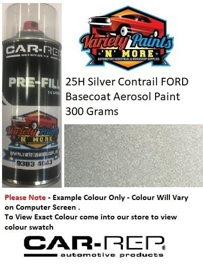 25H Silver Contrail FORD Basecoat Aerosol Paint 300 Grams