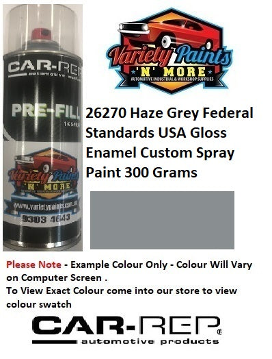 26270 Haze Grey Federal Standards USA Gloss Enamel Custom Spray Paint 300 Grams