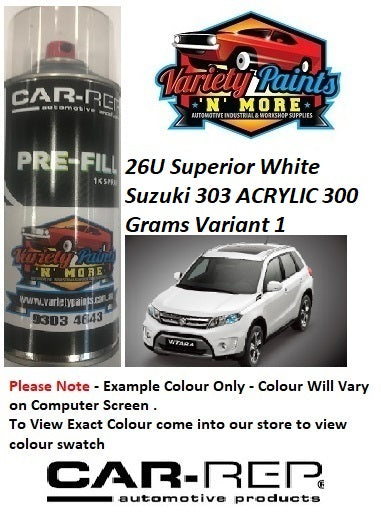 26U Superior White Suzuki 303 ACRYLIC 300 Grams Variant 1
