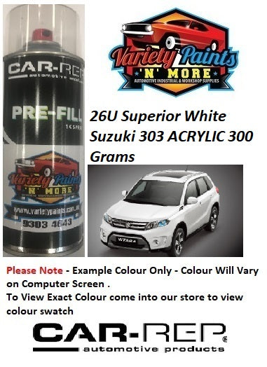 26U Superior White Suzuki 303 ACRYLIC 300 Grams STD