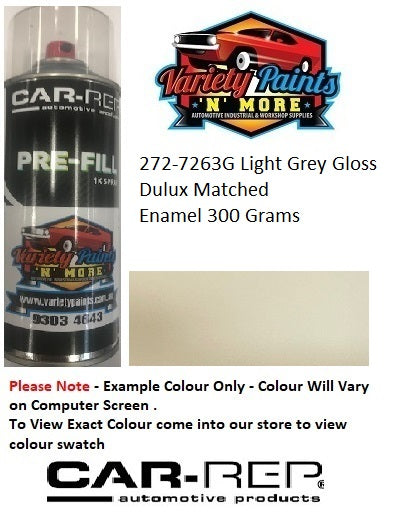 272-7263G Light Grey Gloss Dulux Matched  Enamel 300 Grams
