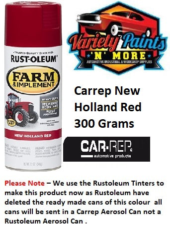 Car-Rep New Holland Red Farm & Implement Enamel Spray Paint 340 Gram **SEE NOTES