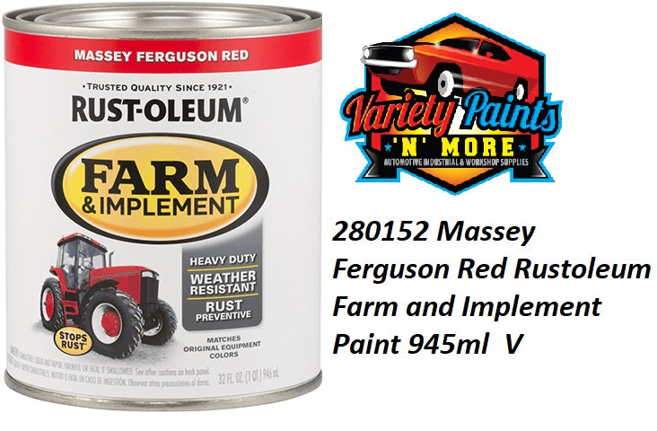 RustOleum Massey Ferguson Red Farm & Implement Enamel Paint 1 LITRE 1IS BU3