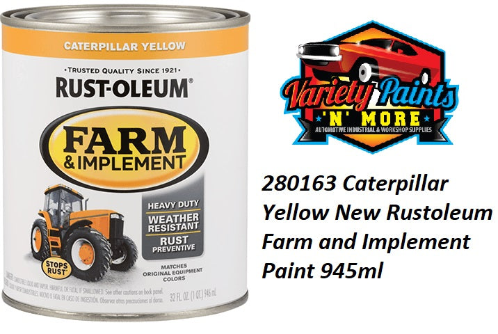 RustOleum NEW Caterpiller Yellow Farm & Implement Enamel Paint 946ml