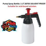 Pump Spray Bottle: 1 LT SOLVENT PROOF 28705