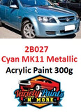 2B027 Cyan MK11 Metallic Holden ACRYLIC Aerosol Paint 300 Grams