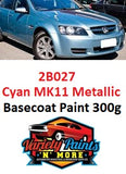 2B027 Cyan MK11 Metallic Holden Basecoat Aerosol Paint 300 Grams