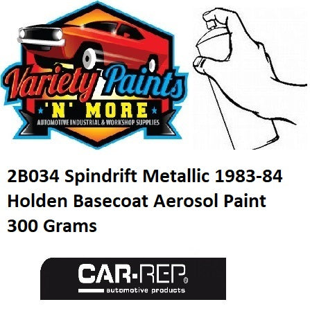 2B034 Spindrift Metallic 1983-84 Holden Basecoat Aerosol Paint 300 Grams