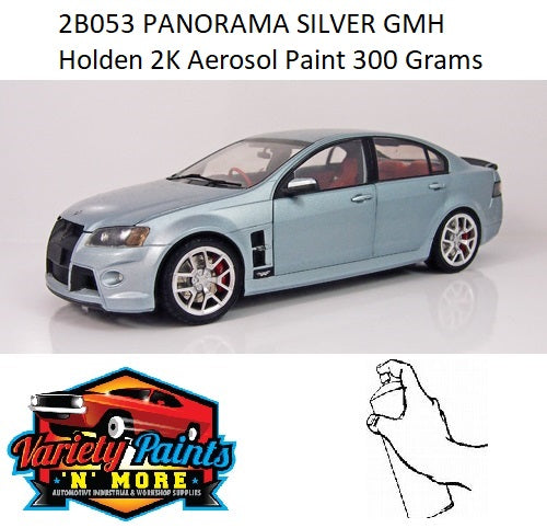 2B053 PANORAMA SILVER GMH Holden 2K Aerosol Paint 300 Grams