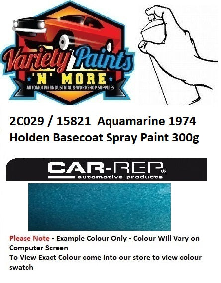 2C029 / 15821  Aquamarine 1974 Holden Basecoat Spray Paint 300g