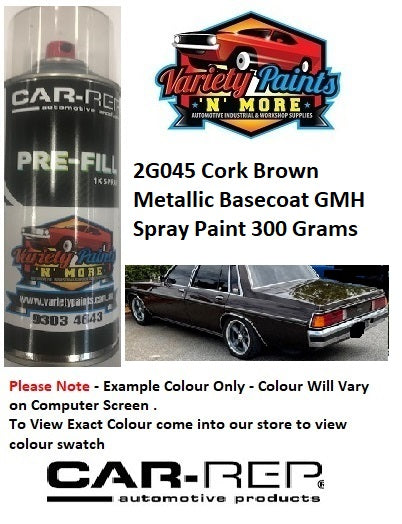 2G045 Cork Brown Metallic Basecoat GMH Spray Paint 300 Grams