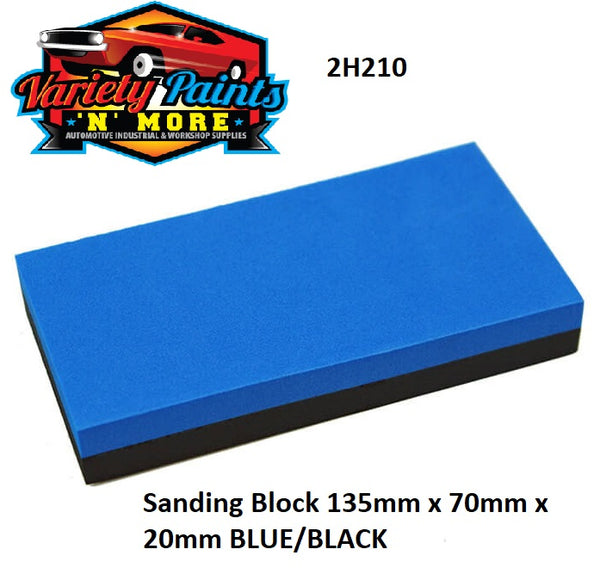 Block Sander Blue Sanding Block 135mm x 70mm x 20mm Blue/Black