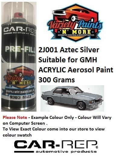 2J001/30851 Aztec Silver Suitable for GMH ACRYLIC Aerosol Paint 300 Grams