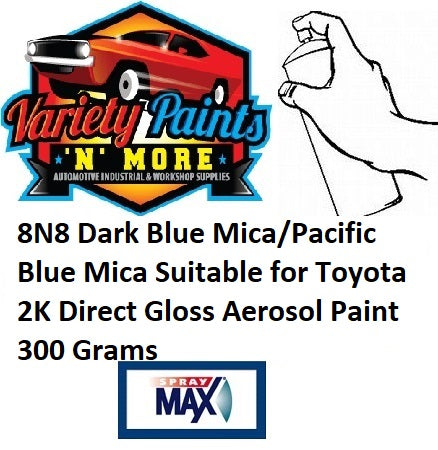 8N8 Dark Blue Mica/Pacific Blue Mica Suitable for Toyota 2K Direct Gloss Aerosol Paint 300 Grams