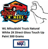 WL Natural White 2K Direct Gloss Suitable for Mitsubishi Truck Touch Up Paint 300 Grams 