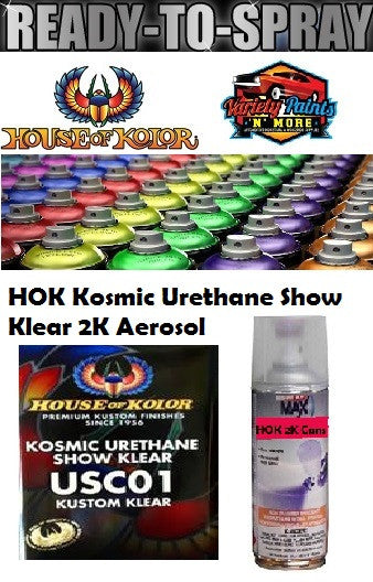 HOK Kosmic Urethane Show Klear In a 2K Spray Can 300 Grams HOKSHOWCL-A