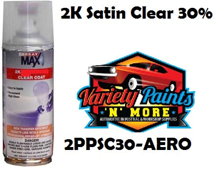 30% Satin Clear 2K Spraymax Aerosol 300 Grams