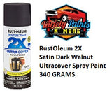 RustOleum 2X Satin Dark Walnut Ultracover Spray Paint 300 Gram ** SEE NOTES