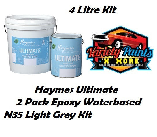 Haymes Ultimate 2 Pack Epoxy Satin Light Grey N35 4lt Kit