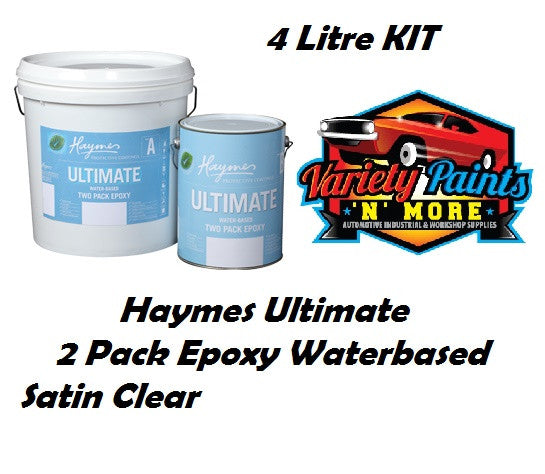 Haymes Ultimate 2 Pack Epoxy Satin Clear 4 Litre Kit PART A & B