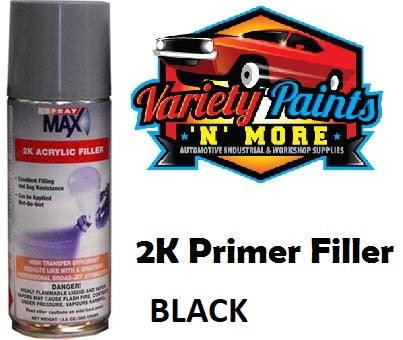 Spraymax TROTON 2K Primer Filler Black 300 Grams