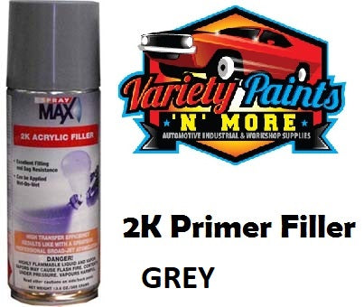 Spraymax 2K Hibuild Primer Filler Medium Grey