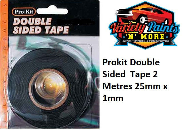 Prokit Double Sided  Tape 2 Metres 25mm x 1mm 3006