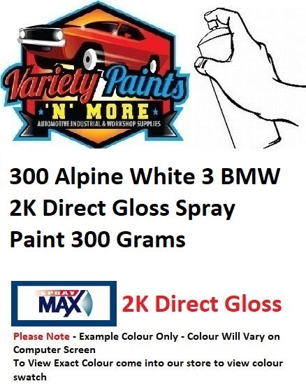 300 Alpine White 3 BMW 2K Direct Gloss Spray Paint 300 Grams
