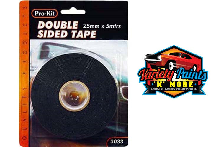 Prokit Double Sided  Tape 5 Metres 25mm x 1mm 3033