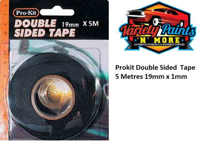 Prokit Double Sided  Tape 5 Metres 19mm x 1mm 3034