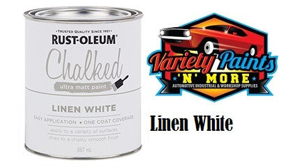 Rustoleum Chalked Ultra Matt Linen White 887ML
