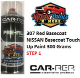 307 Red Basecoat  NISSAN Basecoat Touch Up Paint 300 Grams STEP 1