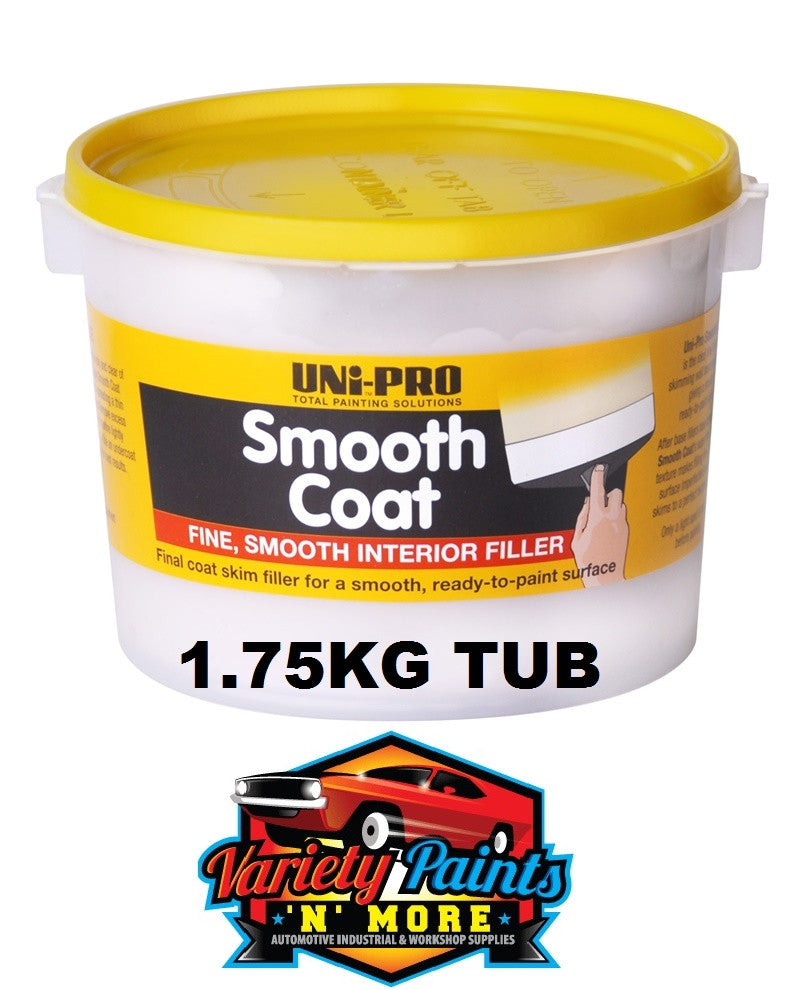 Unipro Smooth Coat Interior Filler (Skim Coat) 1.75 KG Tub