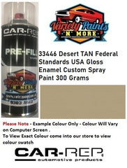 33446 Desert TAN Federal Standards USA Gloss Enamel Custom Spray Paint 300 Grams