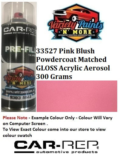 33527 Pink Blush Powdercoat Matched GLOSS Acrylic Aerosol 300 Grams