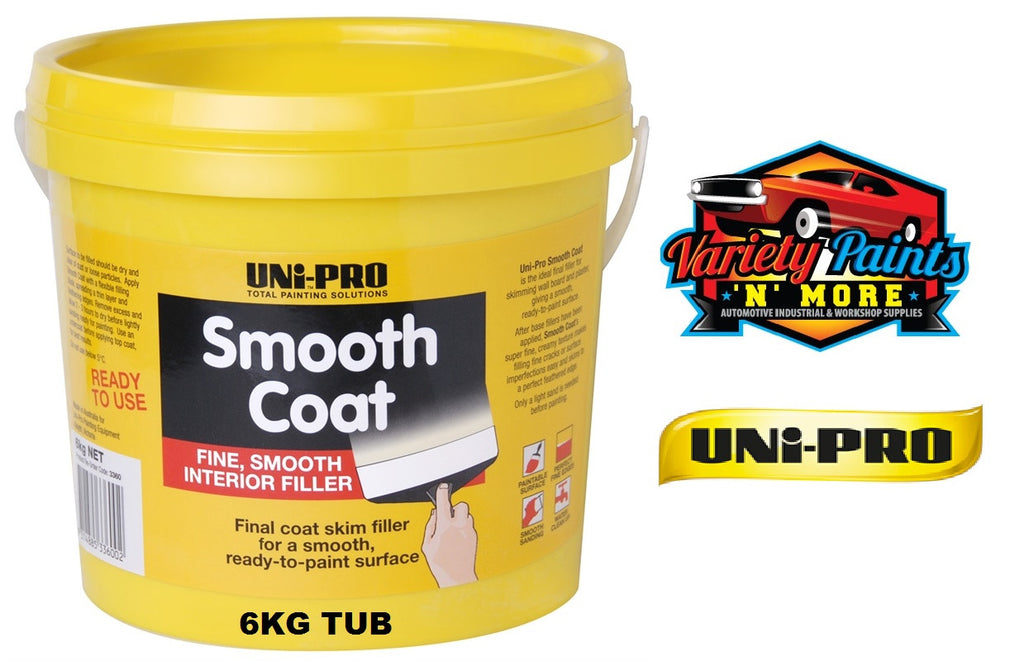 Unipro Smooth Coat Interior Filler (Skim Coat) 6 KG Tub