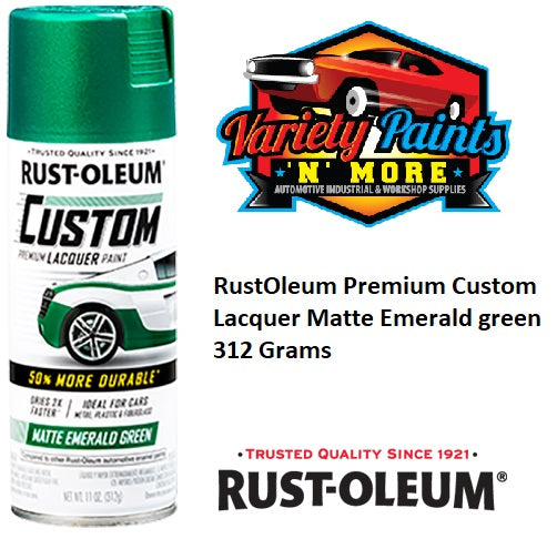 RustOleum Premium Custom Lacquer Matte Emerald green 312 Grams