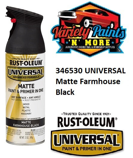 RustOLeum Universal Farmhouse Matt Black 312 Gram