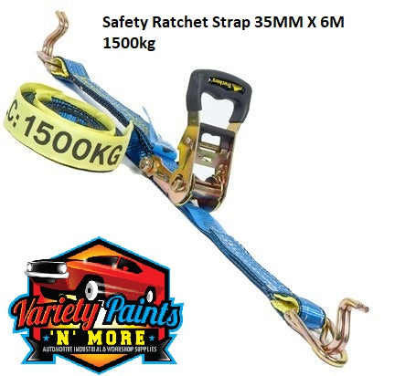 Safety Ratchet Strap 35MM X 6M 1500kg